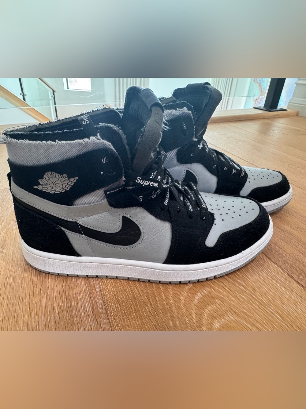 Nike Air Jordan 1 High Top Sneakers - Black & Gray